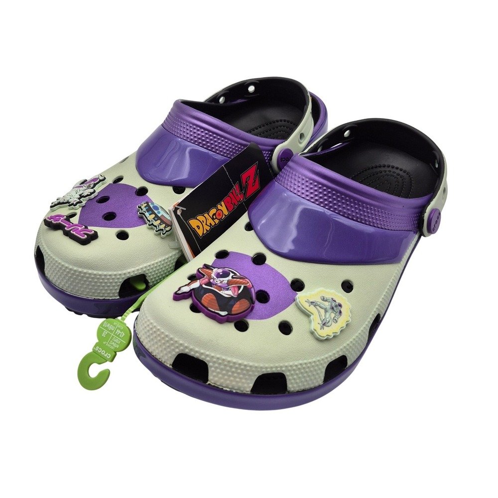 Crocs Dragon Ball Z Frieza Classic Clogs Purple Women's Size 12 Shoes Casual